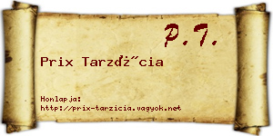 Prix Tarzícia névjegykártya
